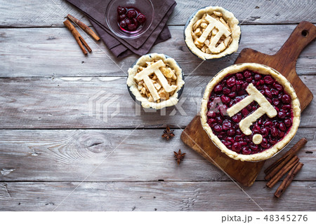 Pi Day Cherry and Apple Pies 48345276