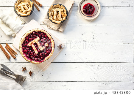 Pi Day Cherry and Apple Pies 48345300