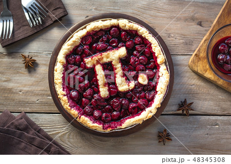 Pi Day Cherry Pie 48345308