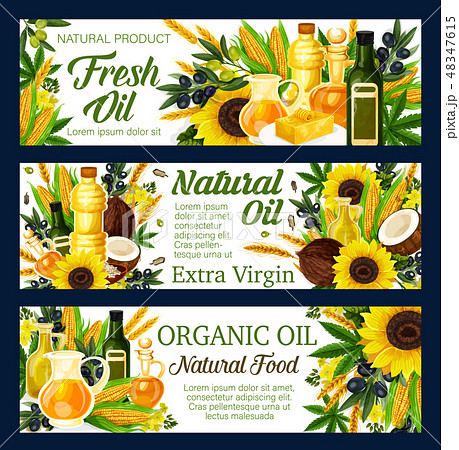 Natural sunflower and olive cooking oils Natural sunflower and olive cooking oils 48347615