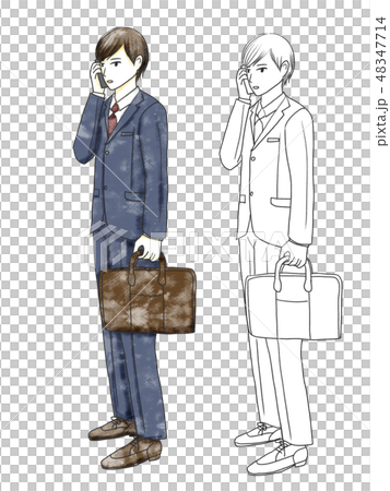 Male material to call a smartphone 48347714