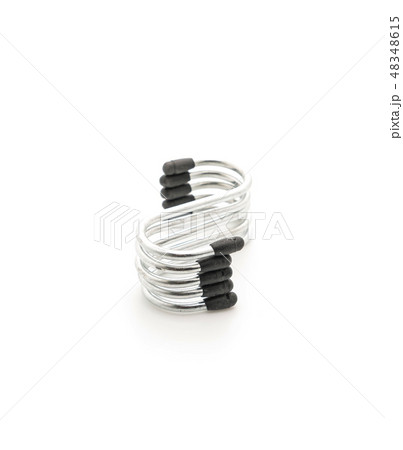 S-shaped hook on white 48348615