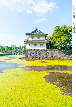 Beautiful Imperial palace building in Tokyo Beautiful Imperial palace building in Tokyo 48349248