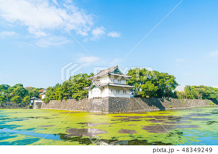 Beautiful Imperial palace building in Tokyo Beautiful Imperial palace building in Tokyo 48349249