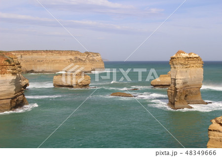 グレートオーシャンロードの奇岩風景 メルボルン オーストラリア グレートオーシャンロードの奇岩風景 メルボルン オーストラリア 48349666