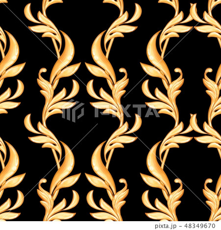 Seamless baroque pattern 22 Seamless baroque pattern 22 48349670