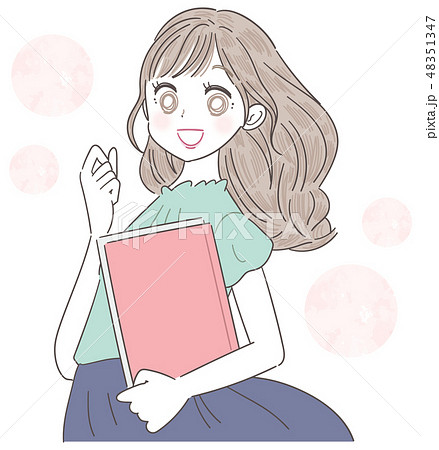 女子大生 若い Olのイラスト素材