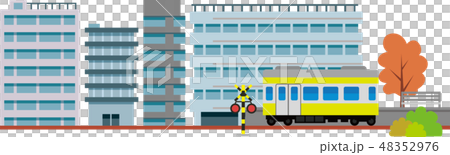 Building train townscape Building train townscape 48352976