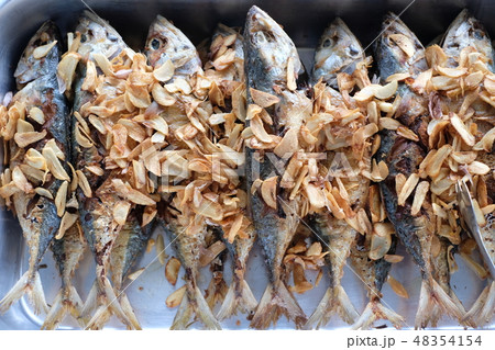 Fried fish thai food cooking Fried fish thai food cooking 48354154