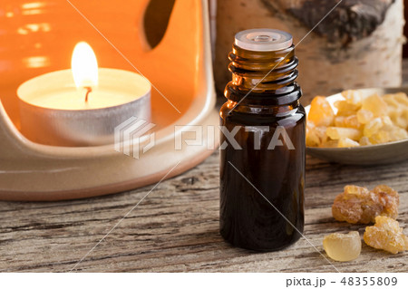 A bottle of frankincense essential oil 48355809