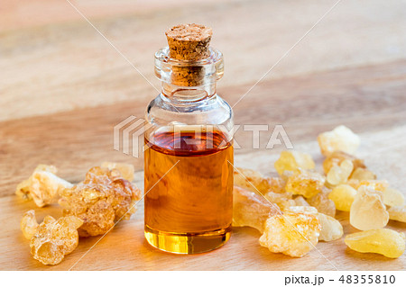 A bottle of frankincense essential oil A bottle of frankincense essential oil 48355810