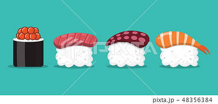 cartoon sushi and food japan isolated cartoon sushi and food japan isolated 48356384