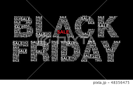 Black Friday text designed using sale text graphic 48356475