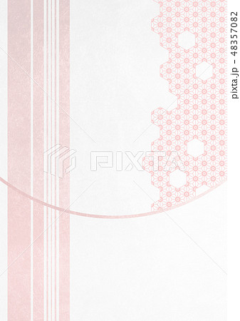 ライン 桜 赤白 背景素材 のイラスト素材 4570