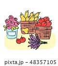 Harvest - basket with fruits and herbs 48357105