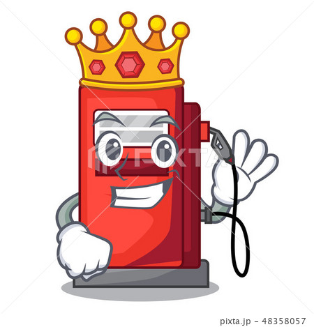 King gosoline pump front the cartoon house 48358057