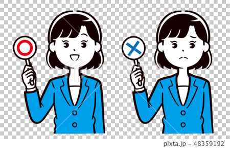 スーツ女性 マルバツ スーツ女性 マルバツ 48359192