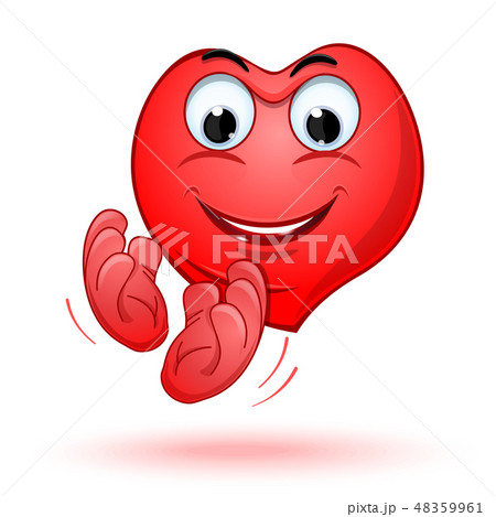 smiling heart clipart