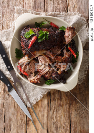 pernil asado slow cooked shredded pulled pork 48360817