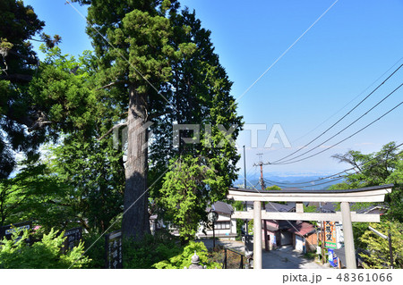 御嶽神社・三之鳥居と関東平野の眺望 御嶽神社・三之鳥居と関東平野の眺望 48361066