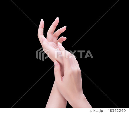 手 両手 手の上 48362240