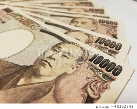 1万円札　扇形 48362243