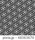 Opart black and white triangle pattern background. 48363670