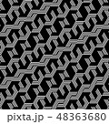 Abstract black&white hexagon pattern background. 48363680
