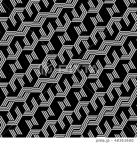 Abstract black&white hexagon pattern background. Abstract black&white hexagon pattern background. 48363680