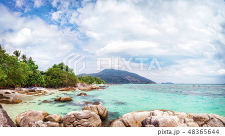 Panorama of asian paradise beach in Thailand 48365644