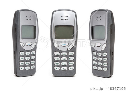 Old Mobile Phone on white background. Old Mobile Phone on white background. 48367196