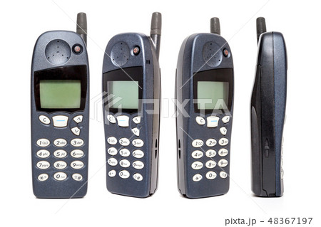 Old Mobile Phone on white background. Old Mobile Phone on white background. 48367197