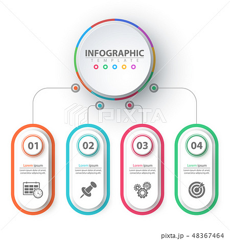 Business infographic. Paper origami template. Business infographic. Paper origami template. 48367464