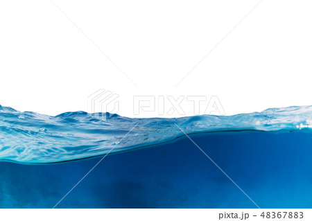 Water wave isolated on white background Water wave isolated on white background 48367883