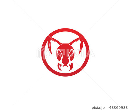 Ant head Logo template vector illustration Ant head Logo template vector illustration 48369988