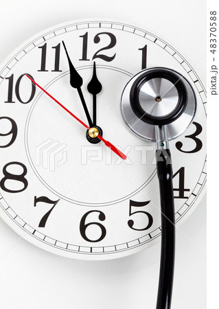 Stethoscope and Clock 48370588