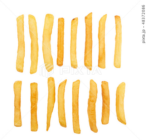 french fries on white 48372086