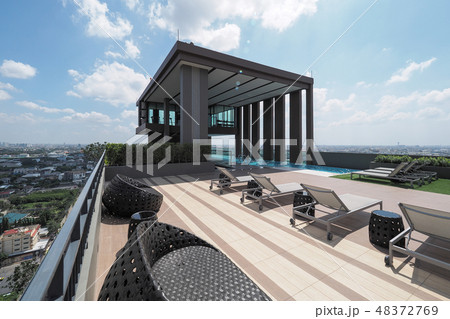 タイ・バンコク 「ザ・ギャラリー・コンドミニアム・ベーリン」 屋上プール Gallery Condo 48372769