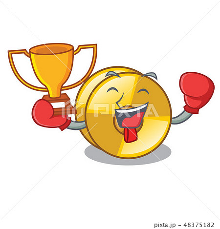 Boxing winner cyamblas miniature in the cartoon shape 48375182