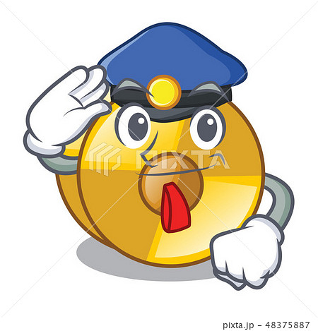 Police cyamblas in the a cartoon shape 48375887