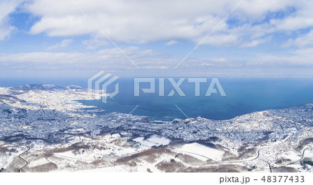 小樽 毛無山からの眺め（空撮） 48377433