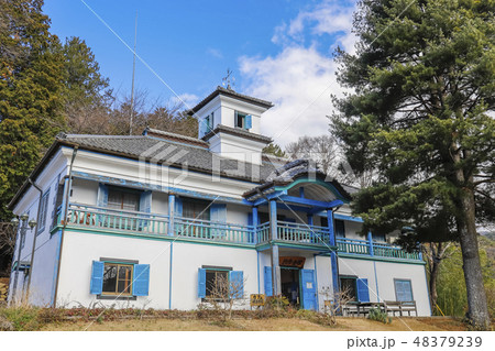 【山梨県北杜市】山梨県指定文化財・津金学校・明治校舎 48379239