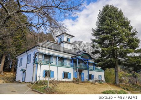 【山梨県北杜市】山梨県指定文化財・津金学校・明治校舎 48379241