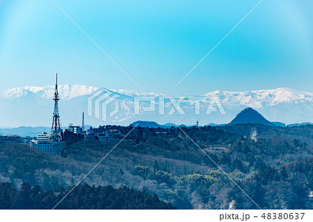 仙台市内からの遠望太白山蔵王連峰 48380637