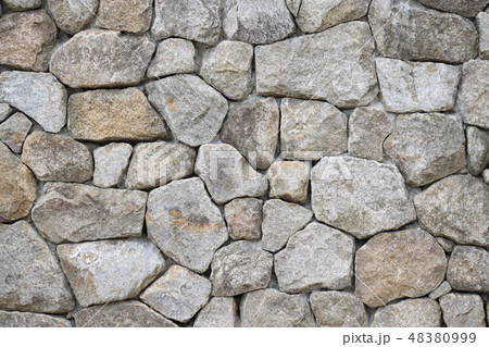 花崗岩　野面積み 48380999