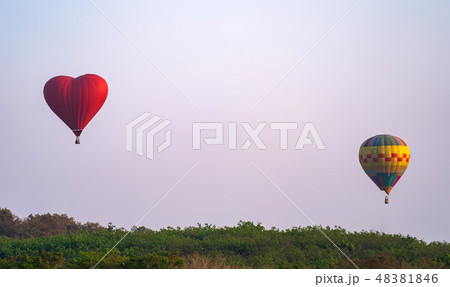 Balloon on blue sky 48381846