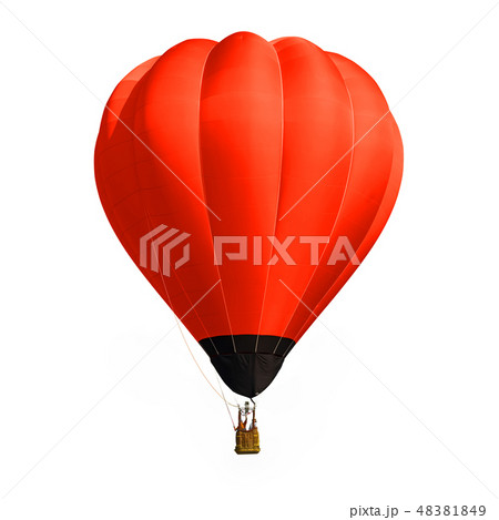 Red balloon isolated on white background 48381849