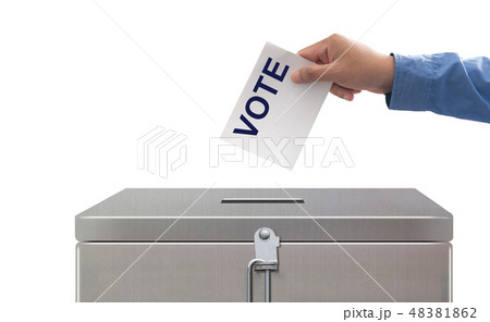 Hand Putting Voting Paper Hand Putting Voting Paper 48381862