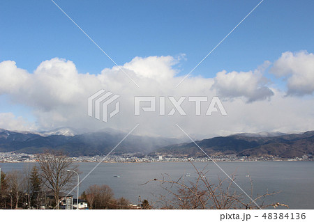 諏訪湖SA(下り)から望む諏訪湖 48384136
