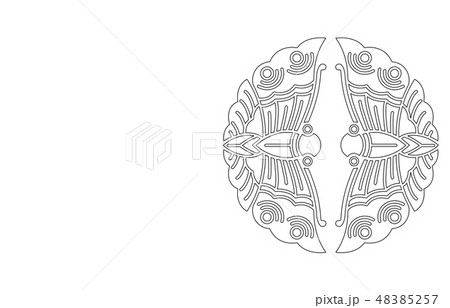 武将家紋線大谷吉継 48385257